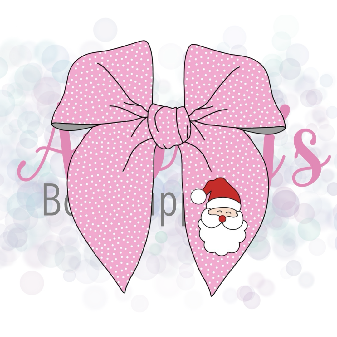 Polka Dot Santa Bows