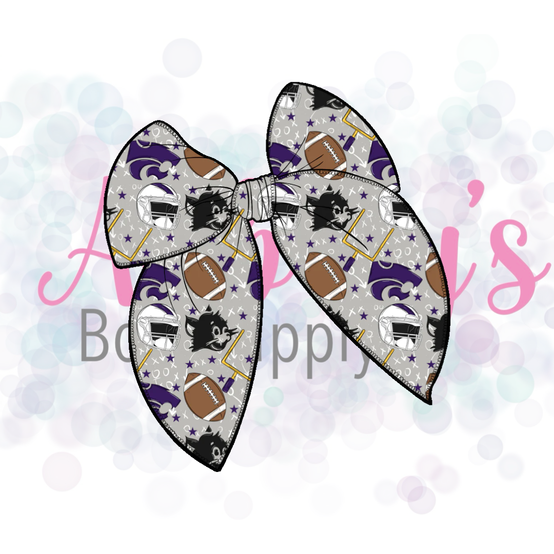 College Football Fabric Bow Pre-Order