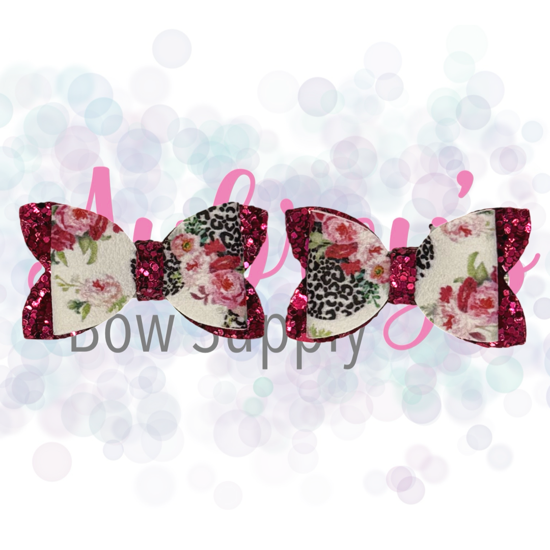 Cheetah Floral Girl Mouse