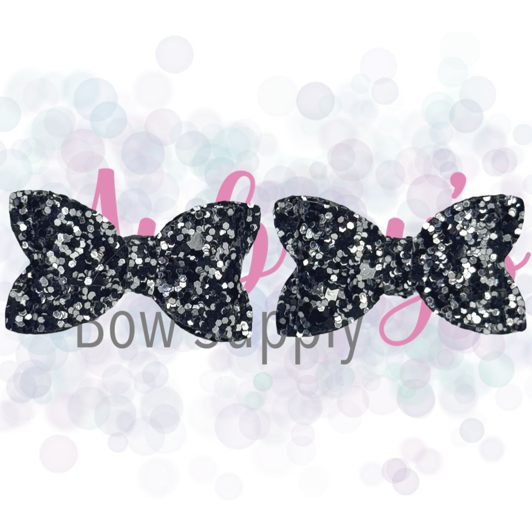 Black and Silver Glitter