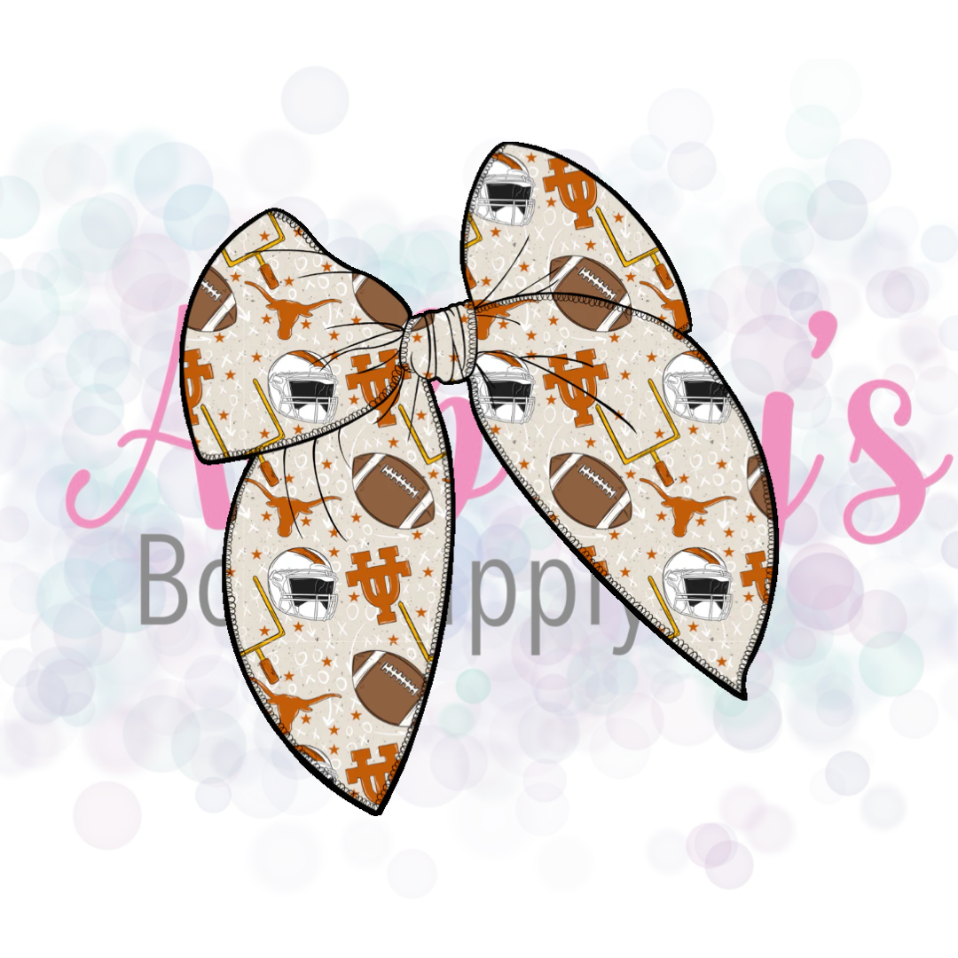 College Football Fabric Bow Pre-Order