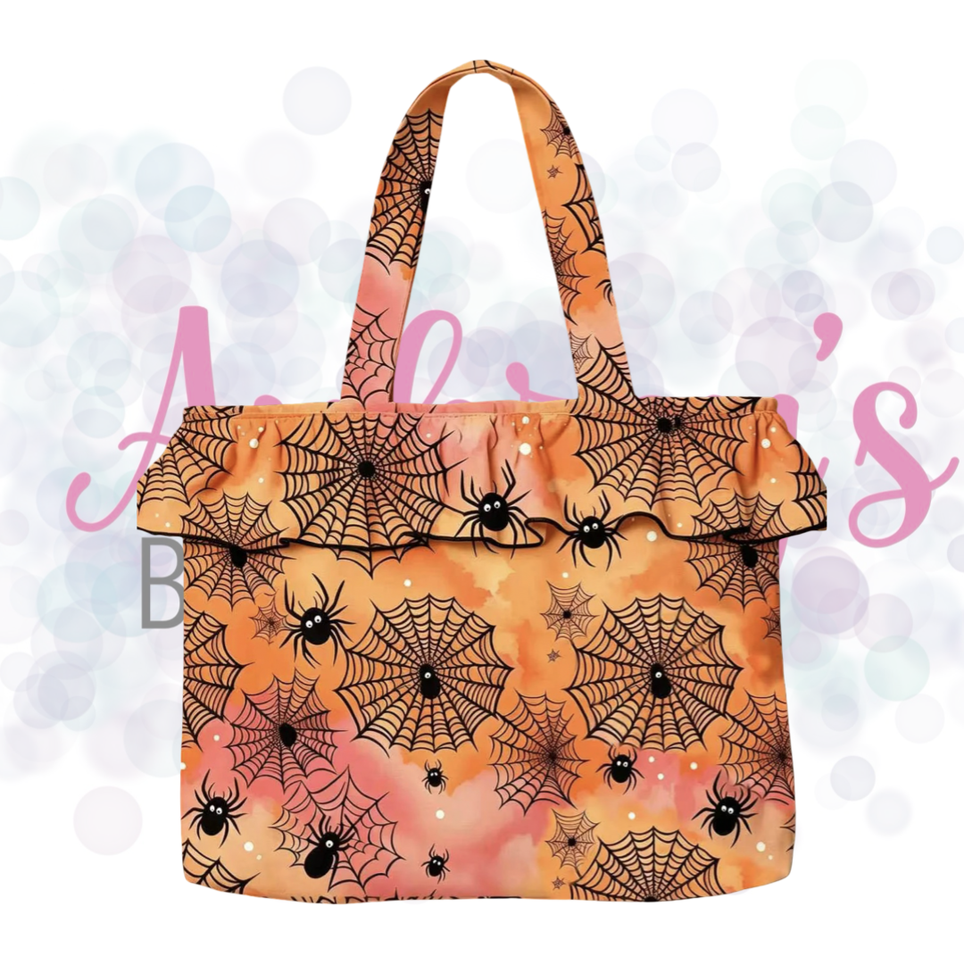 Halloween Ruffle Tote Bag