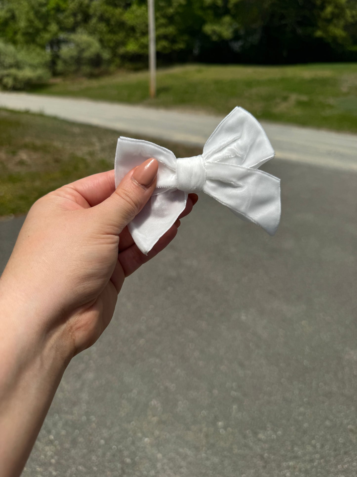 Velvet Pinks Ribbon Bows