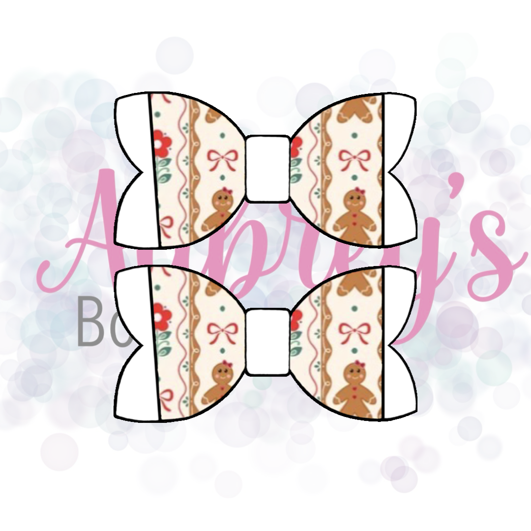 Gingerbread Bow Stripes