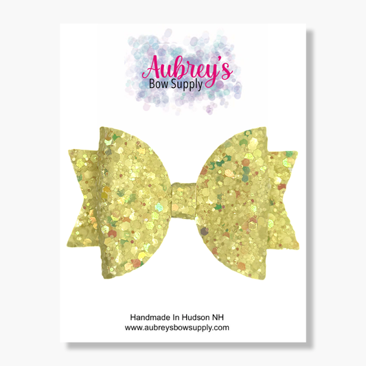 Anne Pastel Glitter Yellow