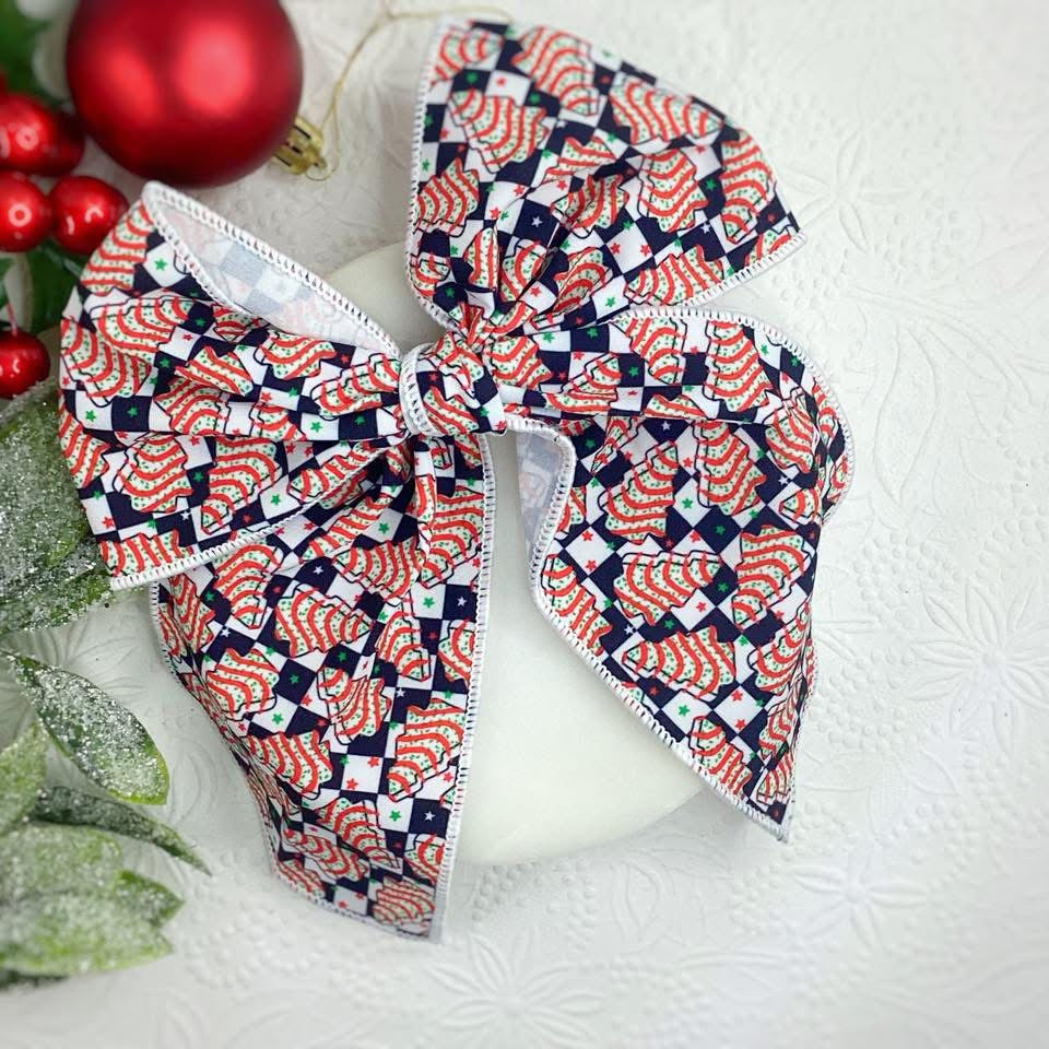 Christmas Fabric Bows
