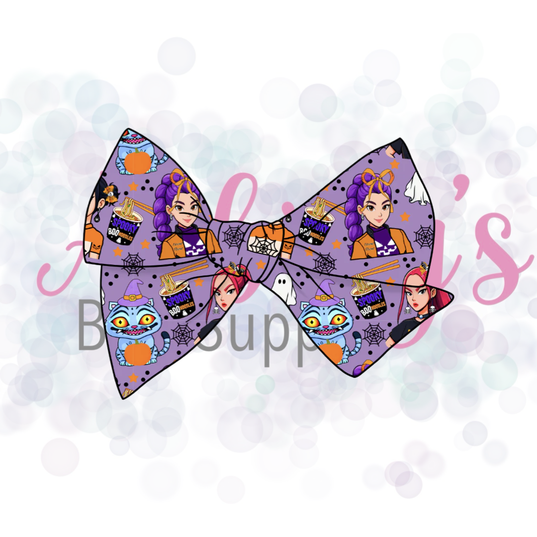 K Pop Halloween 5” Tied Bow
