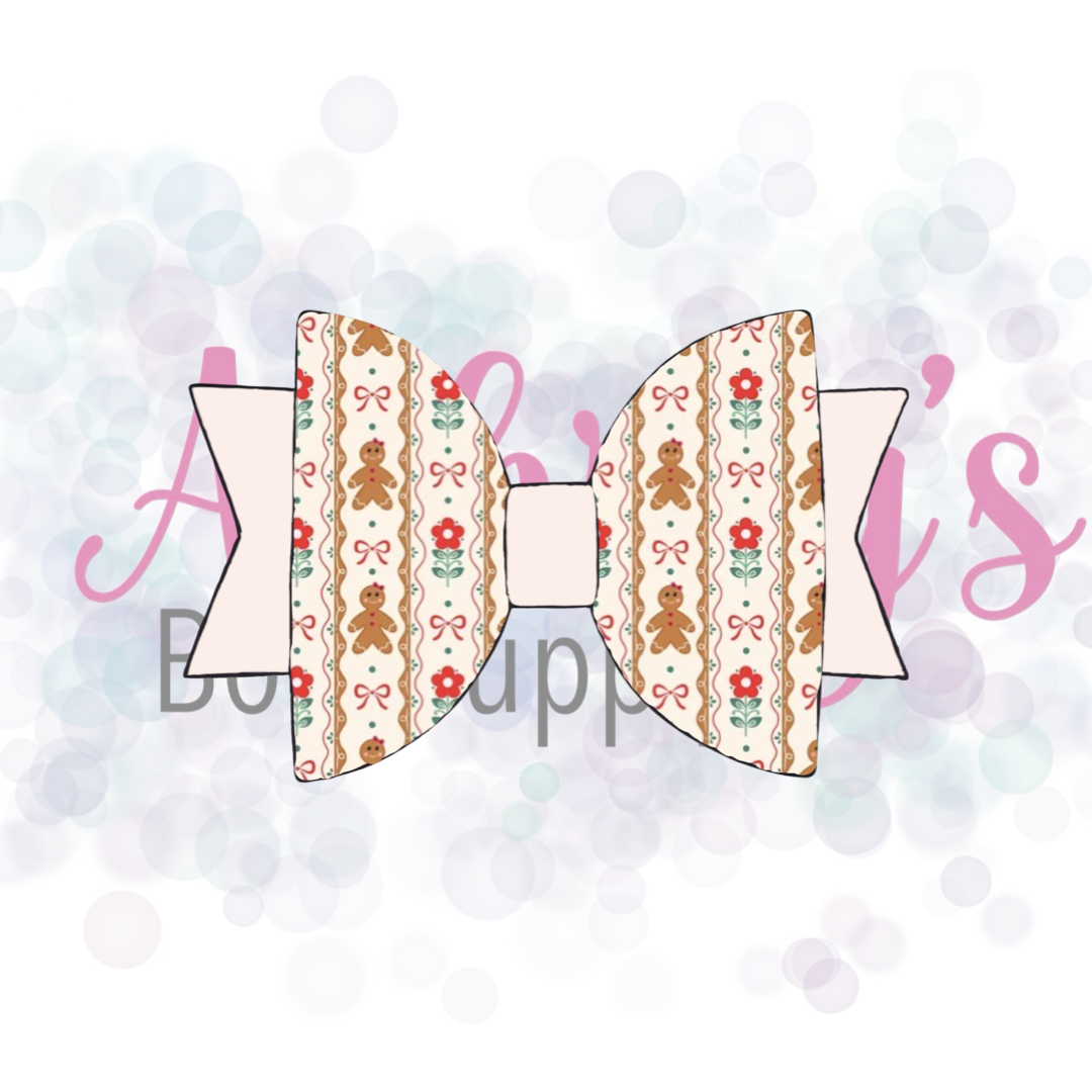 Gingerbread Bow Stripes