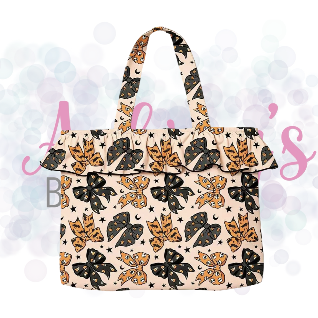 Halloween Ruffle Tote Bag