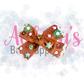 Gingerbread Sequin Bow
