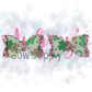 Pink Bow Shamrocks