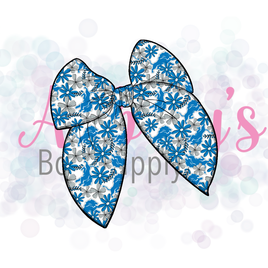 Floral NFL Fabric Bow Pre-Order