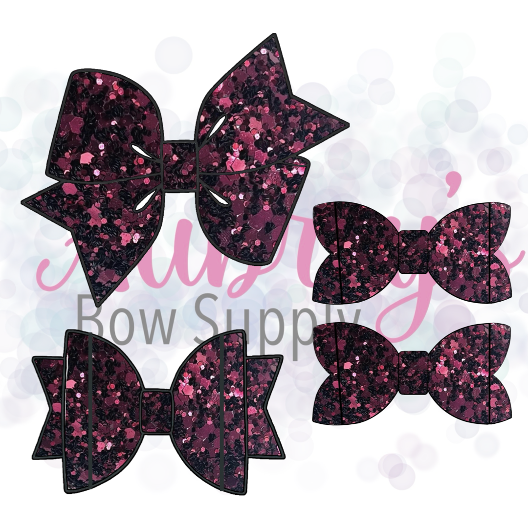 Burgundy Chunky Glitter
