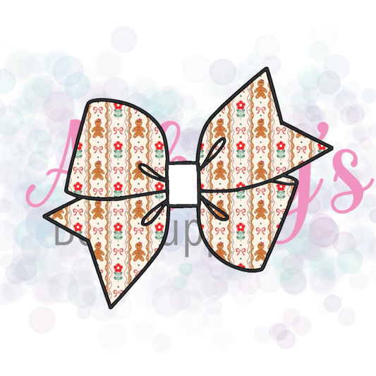 Gingerbread Bow Stripes