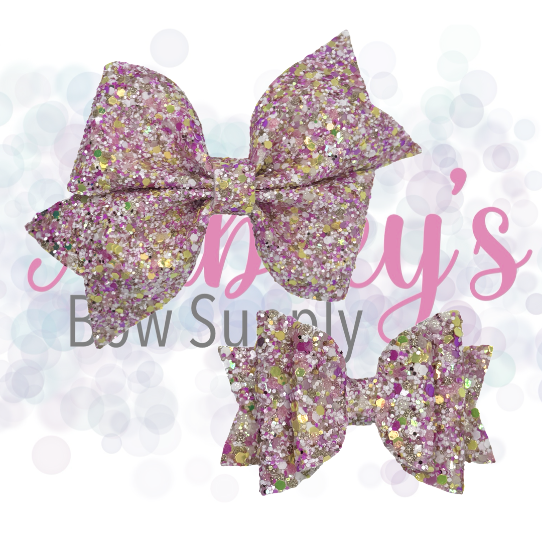 Pink Gold and White Glitter