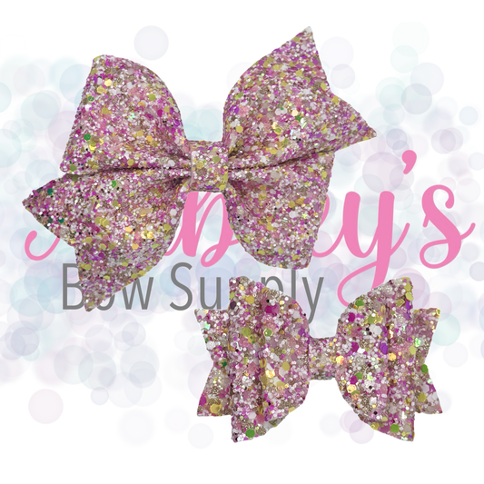 Pink Gold and White Glitter