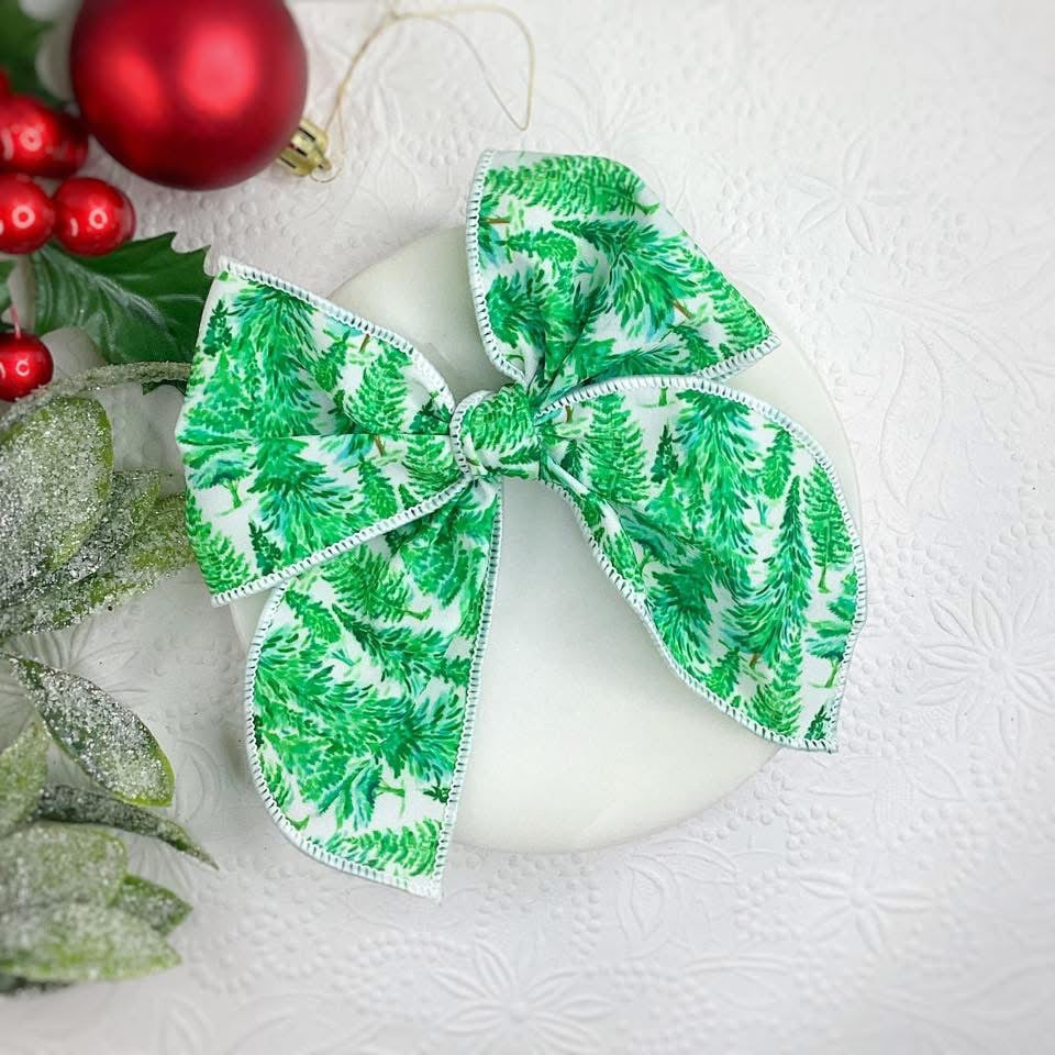 Christmas Fabric Bows