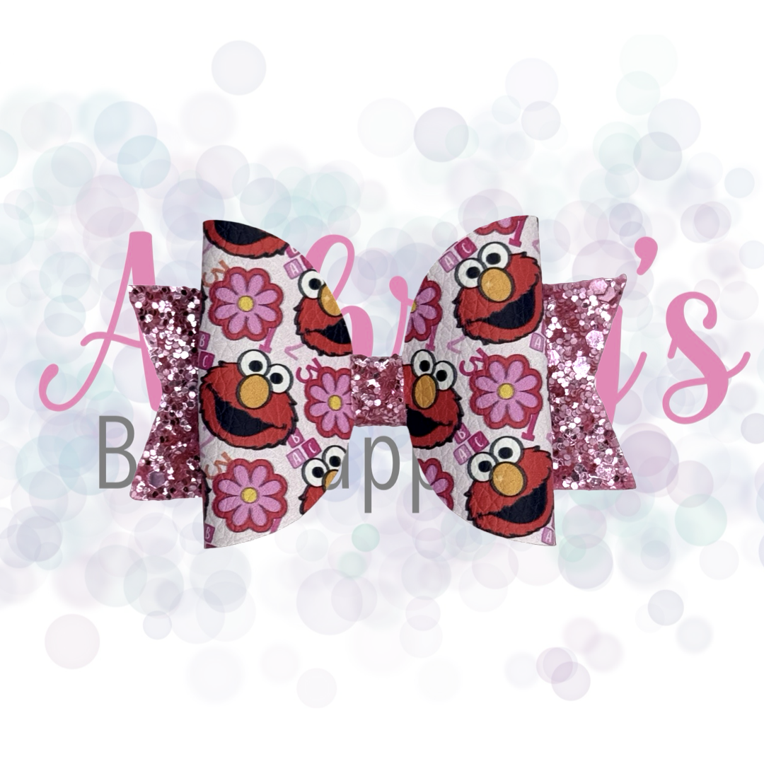 Red ABC Monster Floral