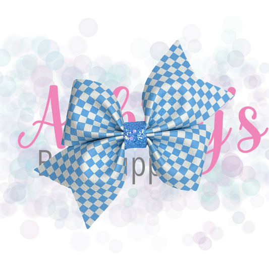 Light Blue Checkered