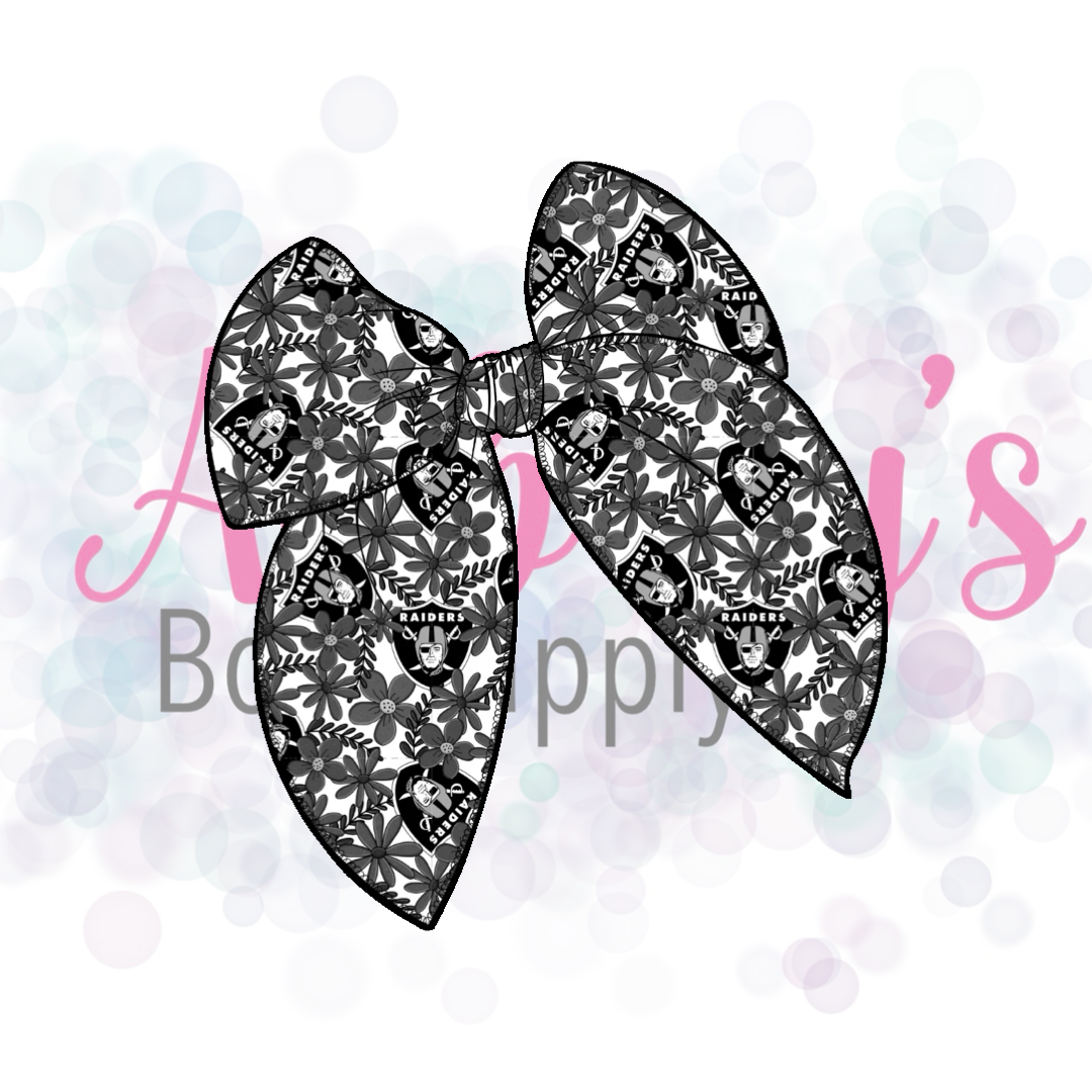Floral NFL Fabric Bow Pre-Order
