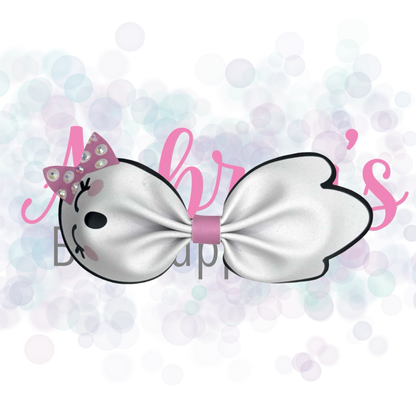 Rhinestoned Ghost & Bat Bows