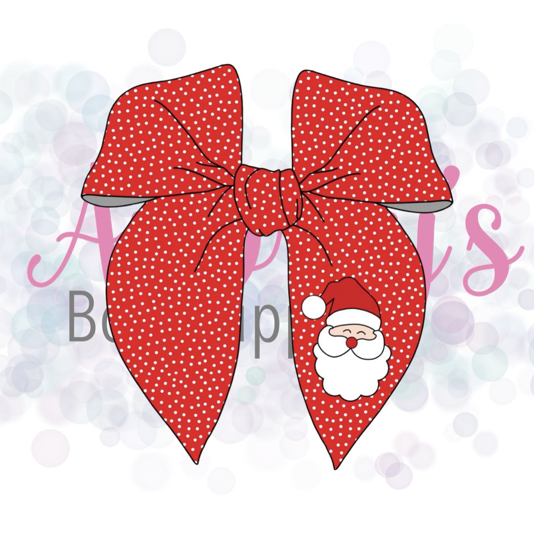 Polka Dot Santa Bows