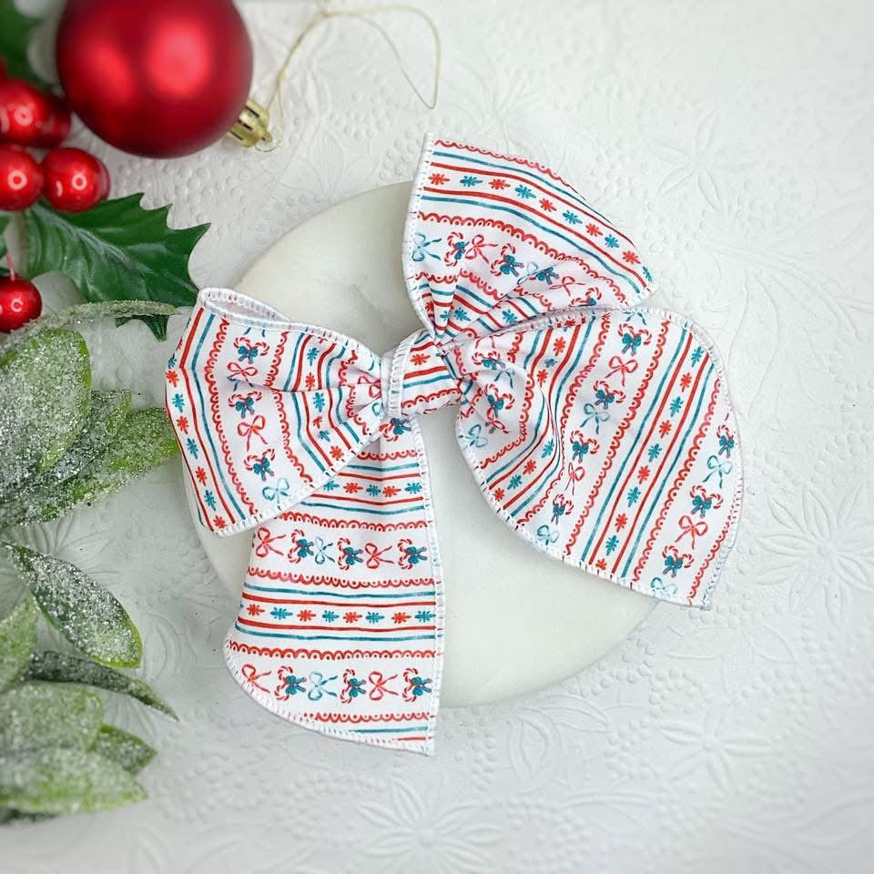 Christmas Fabric Bows