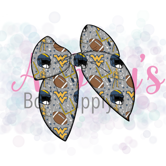 College Football Fabric Bow Pre-Order