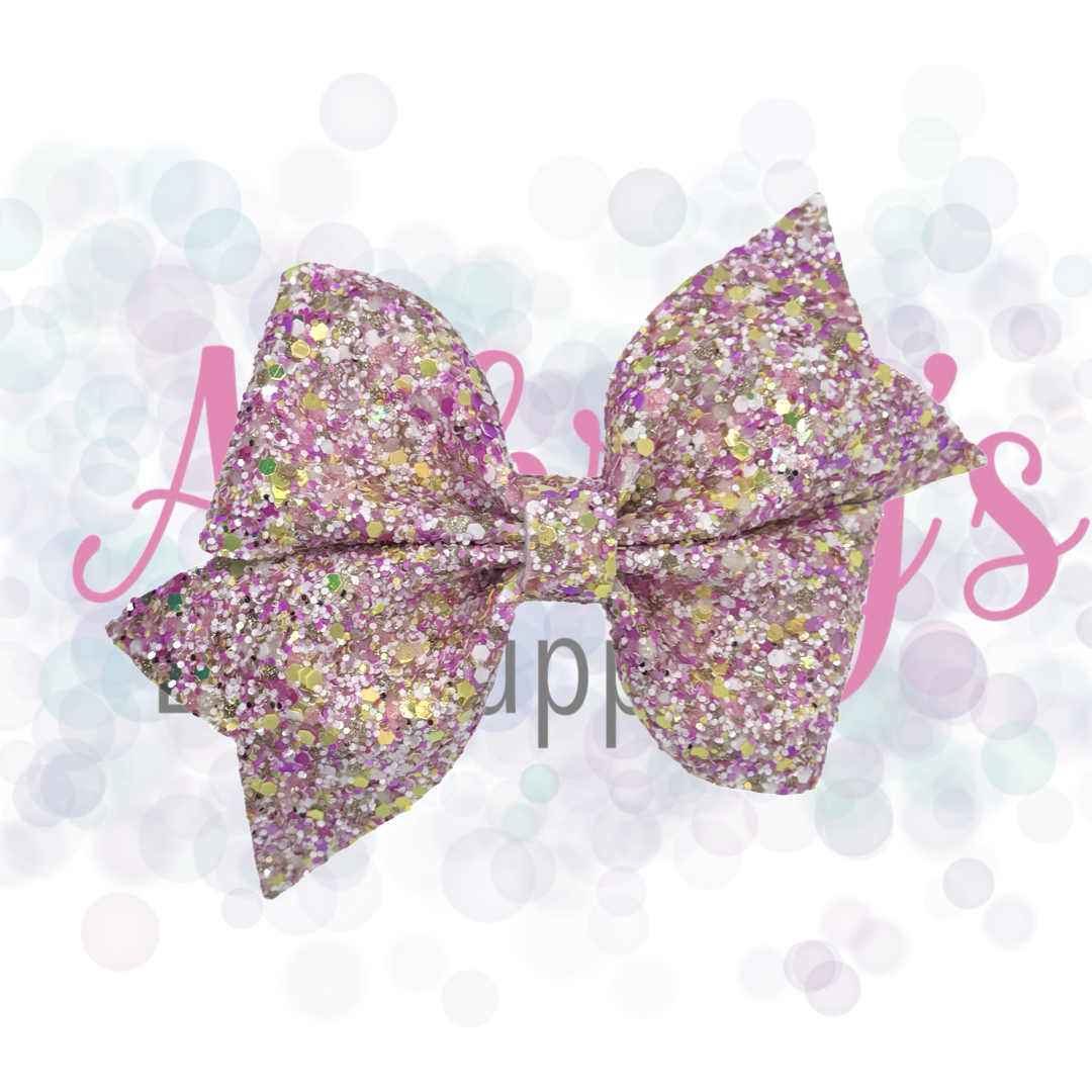 Pink Gold and White Glitter