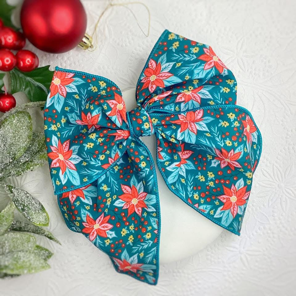 Christmas Fabric Bows