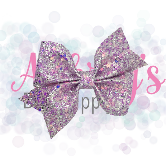 Silver and Pink Star Glitter
