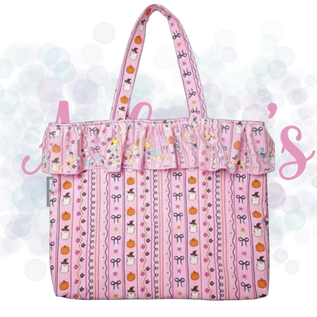 Halloween Ruffle Tote Bag