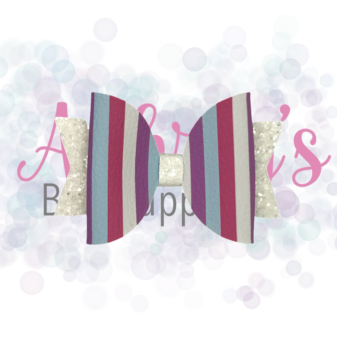 Pink, Purple, Blue, & White Stripes