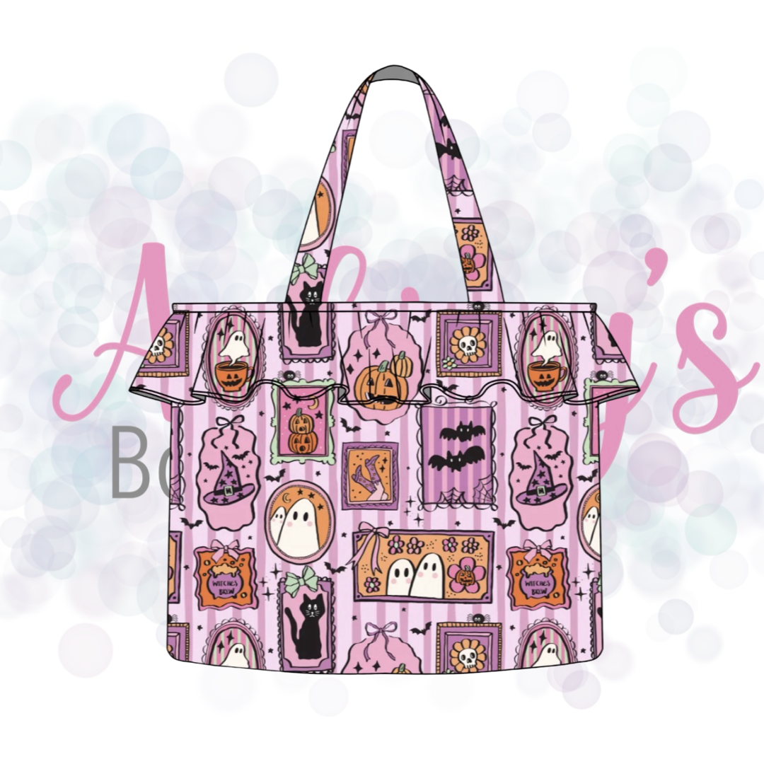 Halloween Ruffle Tote Bag