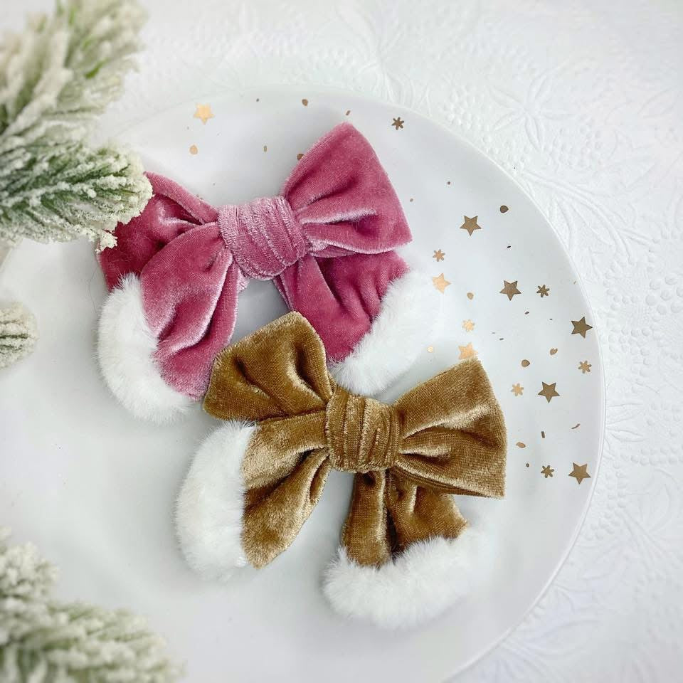 Christmas Fabric Bows