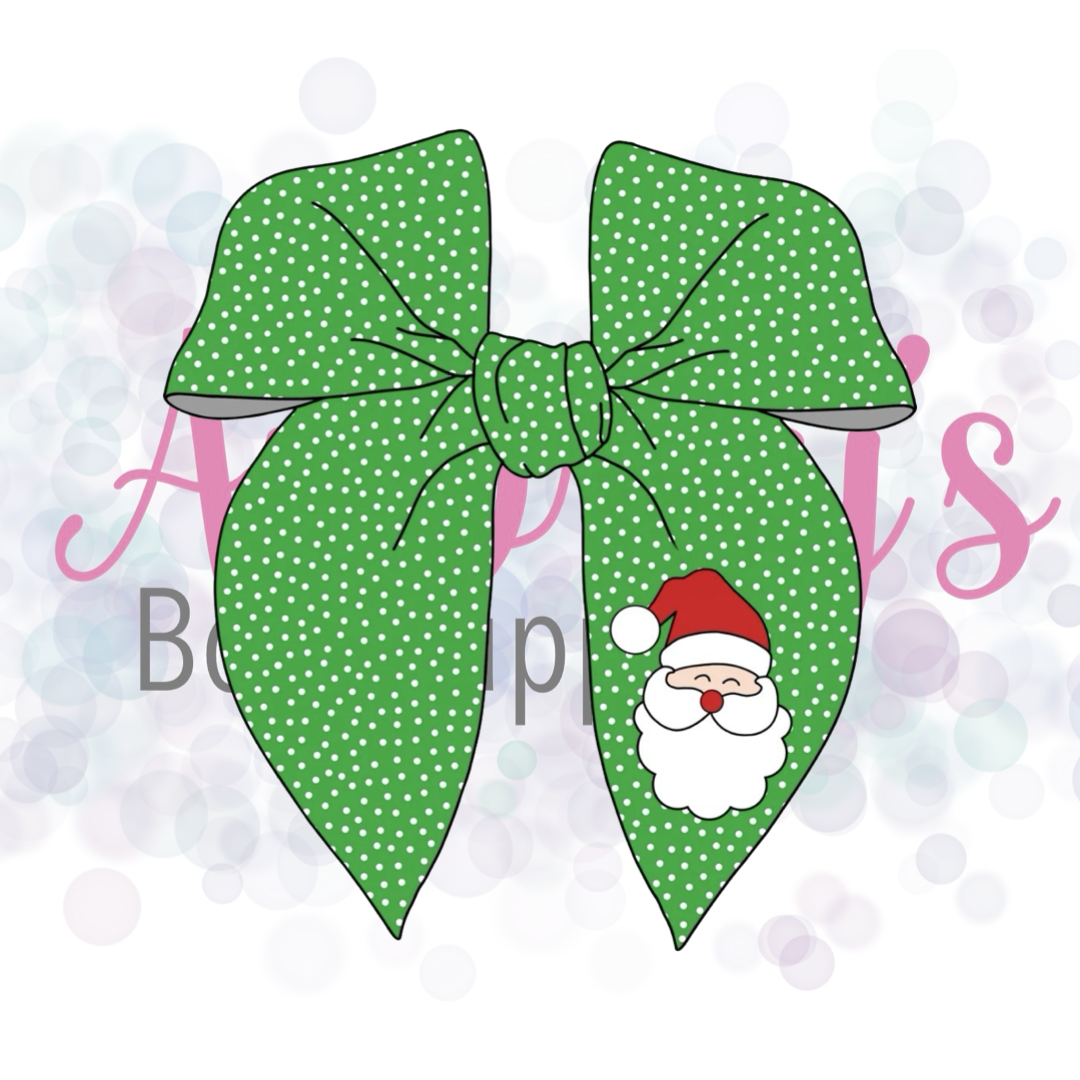 Polka Dot Santa Bows