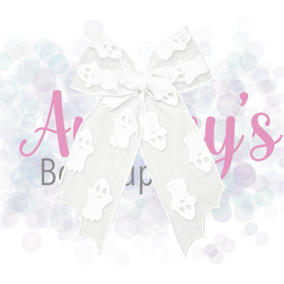 Ghost Tulle Bow
