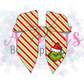 Grinch Stripe Bow