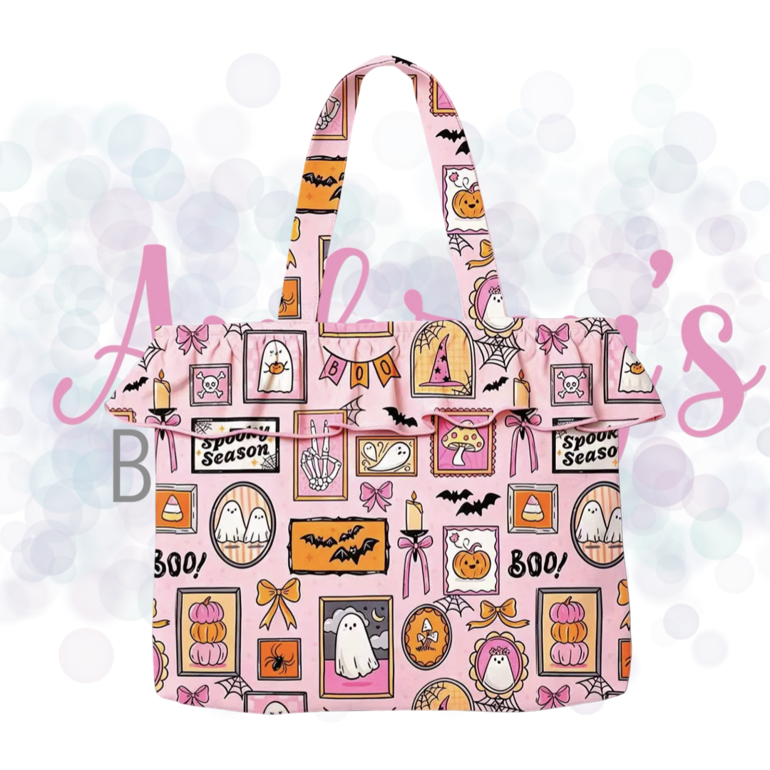 Halloween Ruffle Tote Bag
