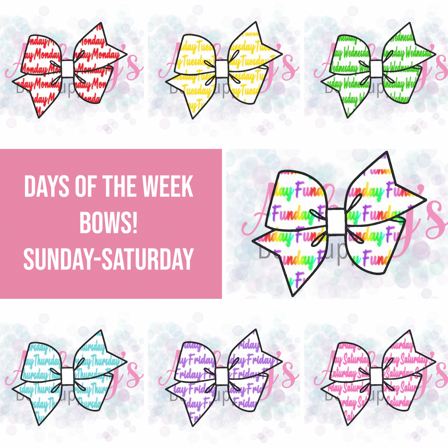 Aurora Days Of The Week Set