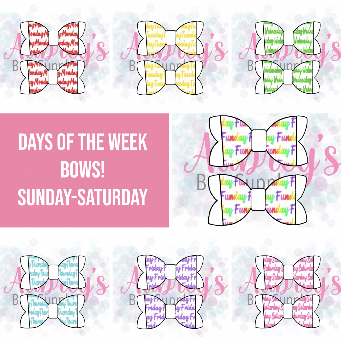 Piggies Days Of The Week Set