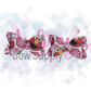 Red ABC Monster Floral