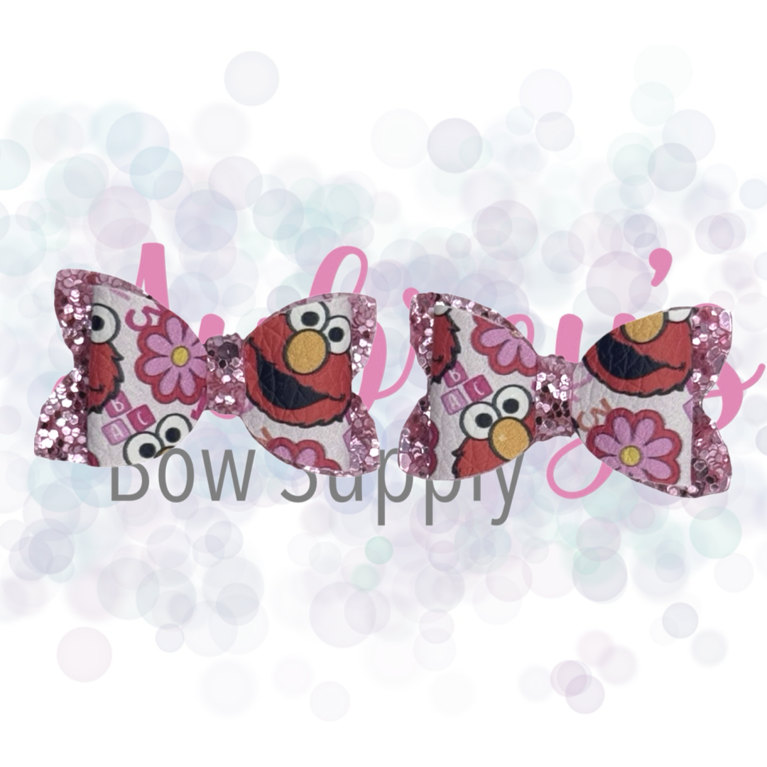 Red ABC Monster Floral