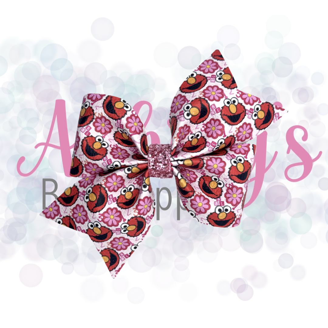 Red ABC Monster Floral