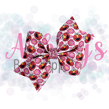 Red ABC Monster Floral
