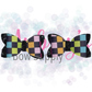 Black and Rainbow Checkered