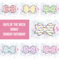 Anne Days Of The Week Set