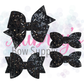 Black Chunky Glitter