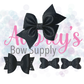 Black Embossed Bows