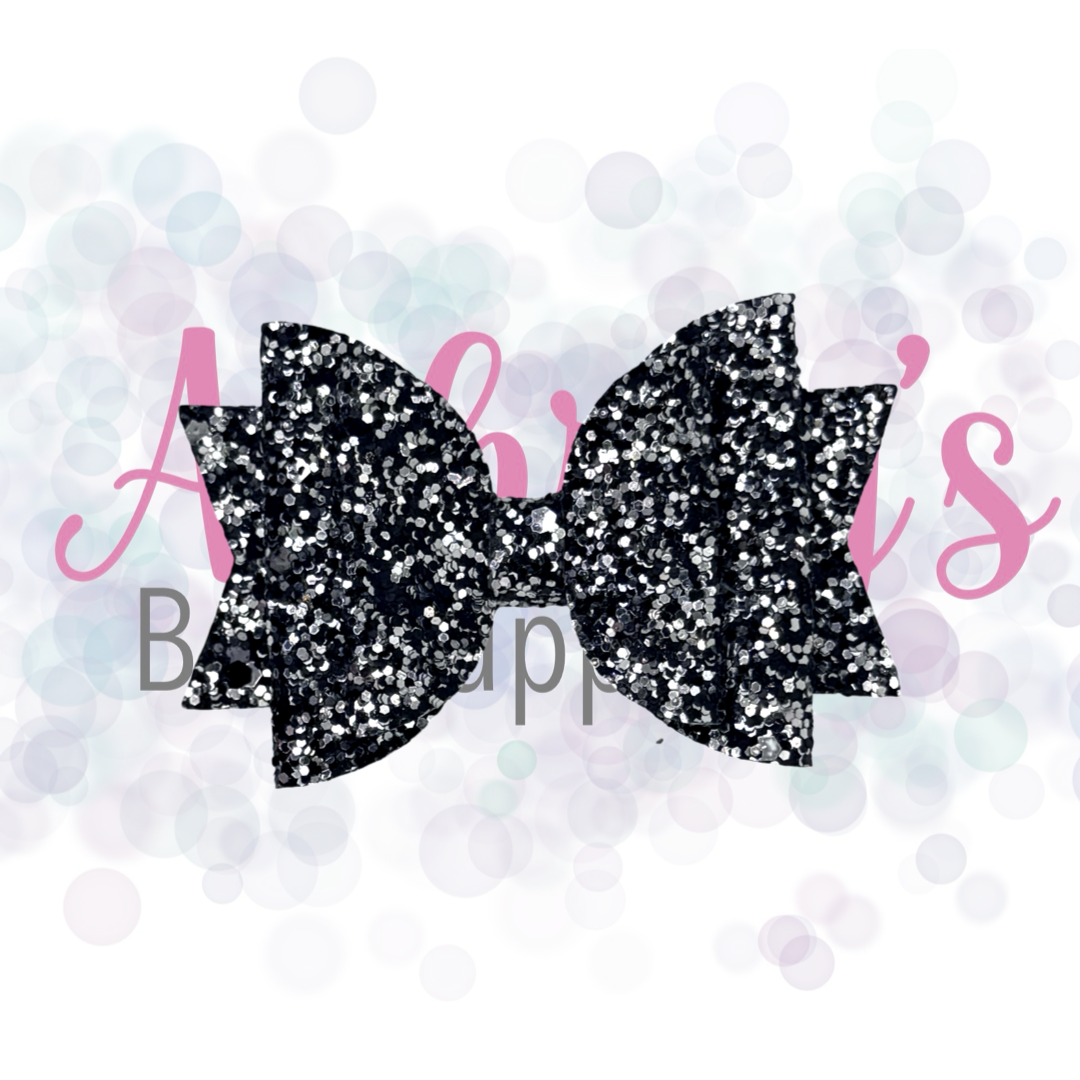 Black and Silver Glitter